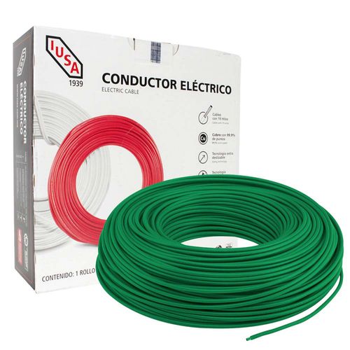 Alambre Thw-Ls/Thhw-Ls IUSA 10 Awg Verde 300891