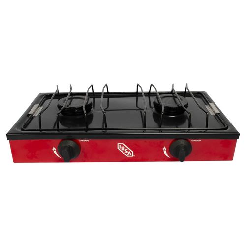 Parrilla 2 quemadores IUSA roja 604973