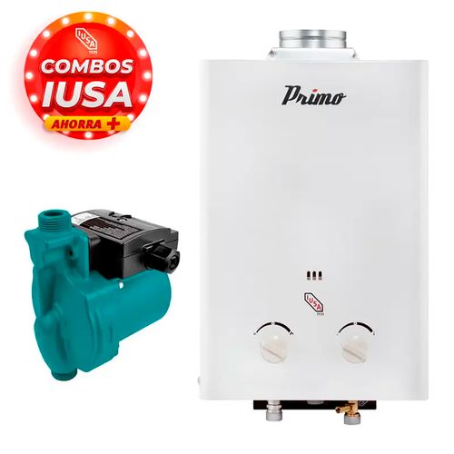 Combo Calentador Instantáneo Gas Lp + Bomba IUSA  268581