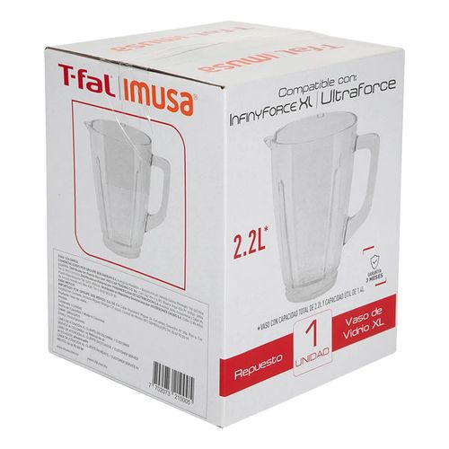 Vaso de vidrio para licuadora T-fal xf2100mx