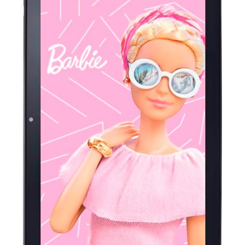 Tablet Para Niños Multilaser Con Case Barbie 4GB 64GB Negro NB620