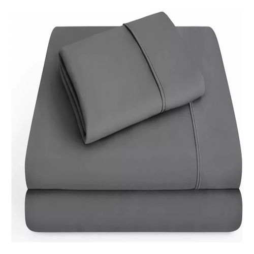 Sábanas de microfibra B.Kind & Beyond gris individual