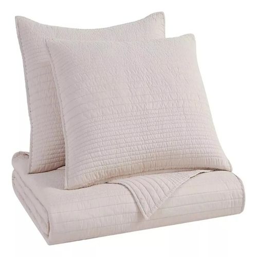 Colcha de microfibra B.Kind & Beyond beige king size