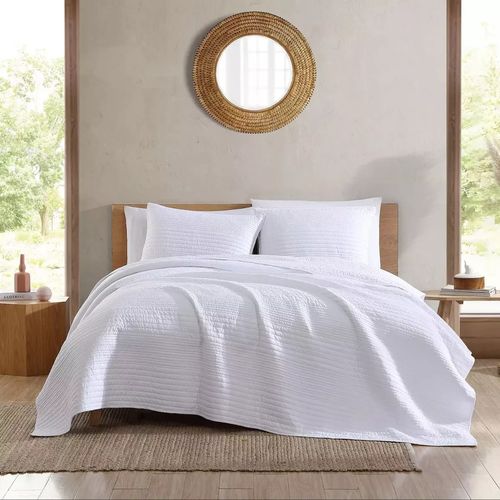 Colcha de microfibra B.Kind & Beyond blanco matrimonial