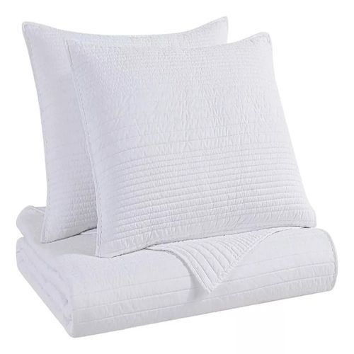 Colcha de microfibra B.Kind & Beyond blanco king size