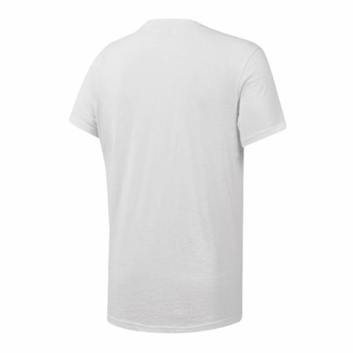 Playera para caballero Reebok elements classic blanca bk3342