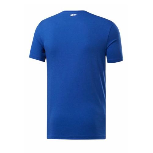 Playera para caballero Rebook training essentials linear azul fs1642