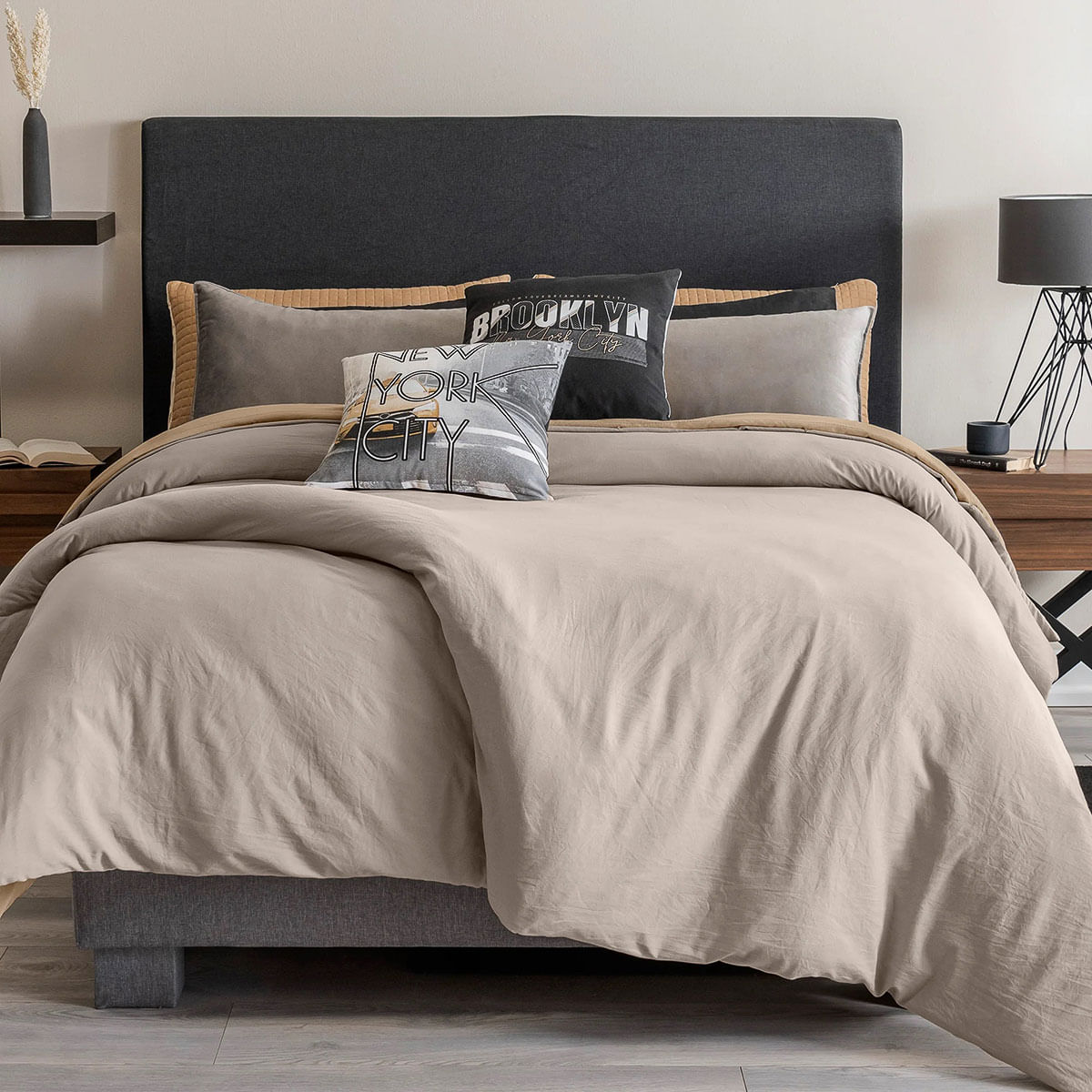 Funda de duvet qs-mat-xl Vianney arabia beige 87818 La Marina