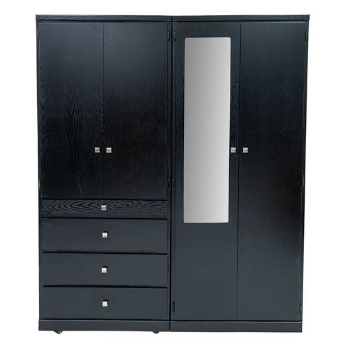 Ropero Proimsa 4 cajones 4 puertas chocolate enrique