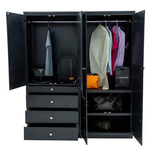 Ropero Proimsa 4 cajones 4 puertas chocolate enrique