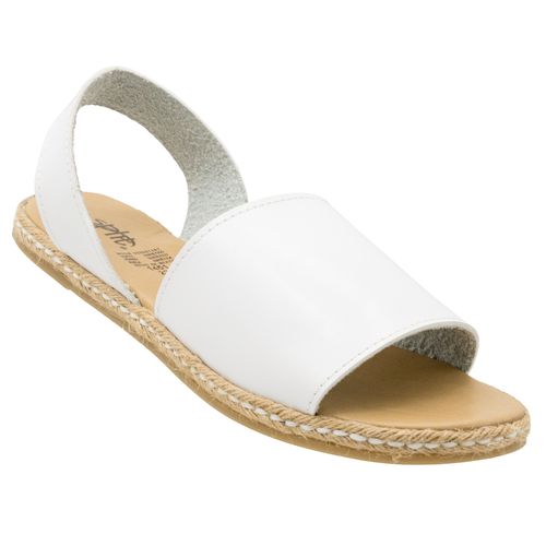 Sandalia de piso Split blanco para dama 1451