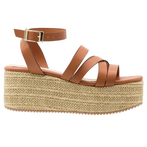 Sandalia casual Doreli café para dama 10741