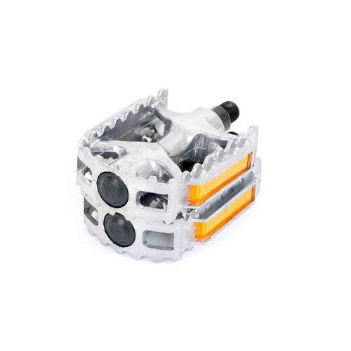Pedales Veloci para bicicleta mtb dealuminio 1/2 con reflejante
