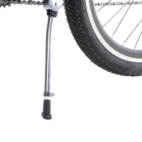 Parador pata central Veloci de aluminio para bicicleta con extensión