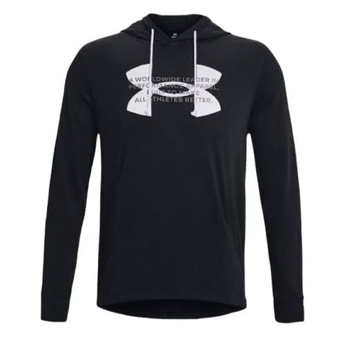 Sudadera para caballero UA rival terry logo negra 1373382