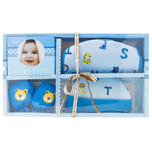 Set De Regalo Para Bebé Basic Baby Azul 050-1585