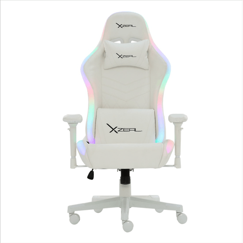 Silla gamer Xzeal rgb blanco xz15