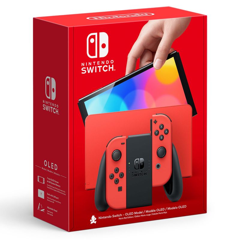 Nintendo Switch OLED Mario RED Edition. Version Internacional HEG-S-RAAAA HEG-S-RAAAA EAN 4902370551495UPC  - HEG-S-RAAAA