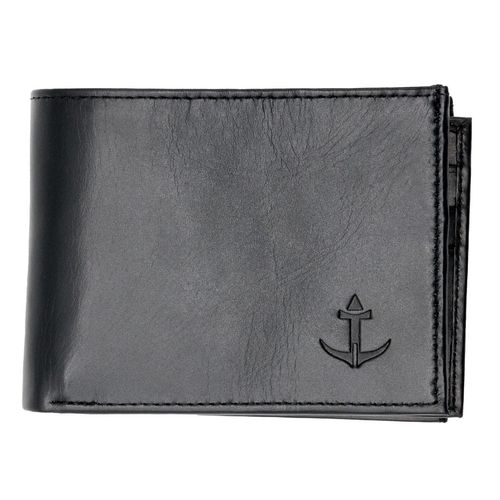 Cartera Con Solapa Para Caballero Cabo Rojo Negro 8012