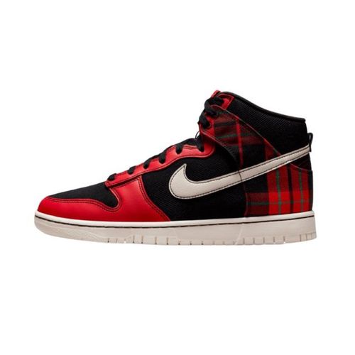 Tenis unisex Nike dunk high se plaid rojo dv0826 001