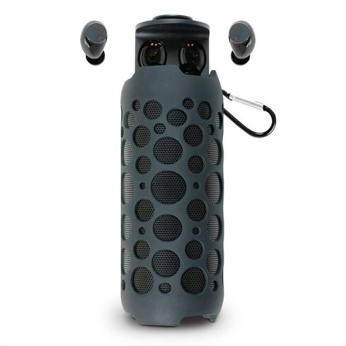 Combo de audífonos + bocina portátil Misik negro ms274