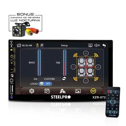 Autoestereo Steelpro Bluetooth Negro XZR-072