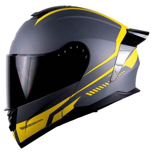 Casco abatible BDS l gris bz-yellow