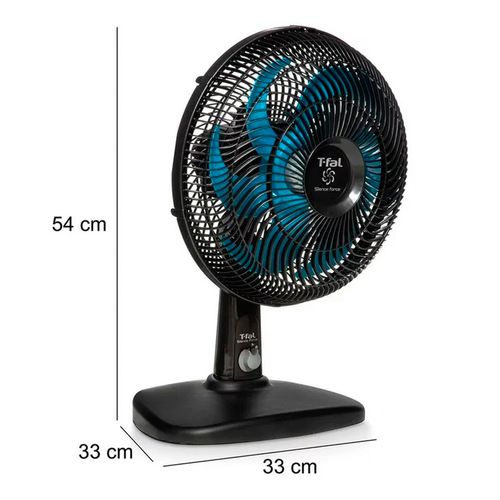 Ventilador De Mesa T-Fal 6 Aspas Negro VE3290X1