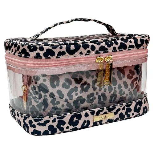 Neceser Para Dama Modella 2 Piezas Animal Print Rosa A30557GUMX