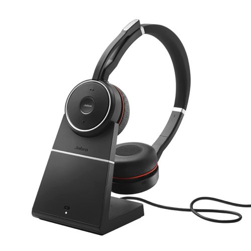 Audífonos Jabra Evolve 75 MS Stereo Con Soporte De Carga