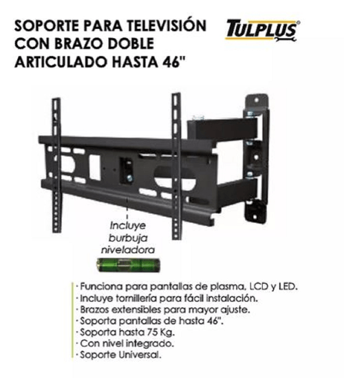 Soporte Pantalla Adir Articulado 22"-55" Negro 3084