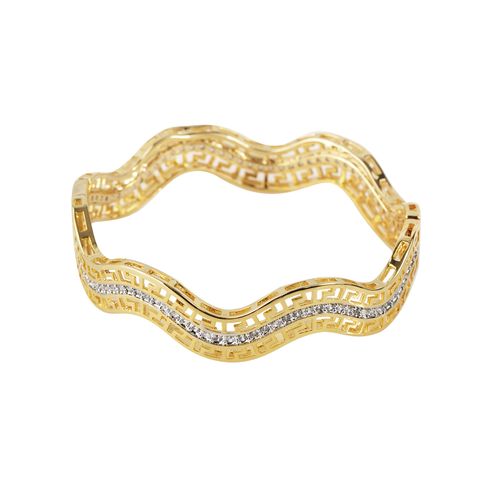 Brazalete  Unlimited By OB Chapa De Oro 18K B026