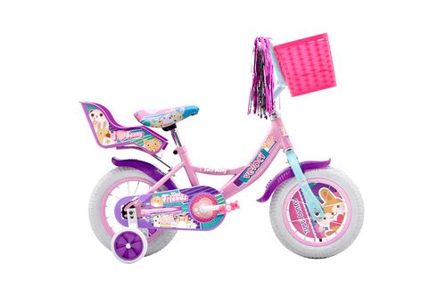 Bicicleta Veloci Tutti Bunny Infantil Rodado 12 Rosa