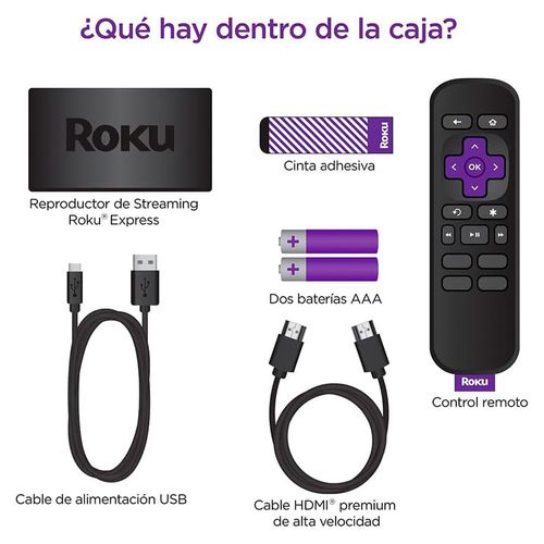 Streaming Roku express hd negro 3960