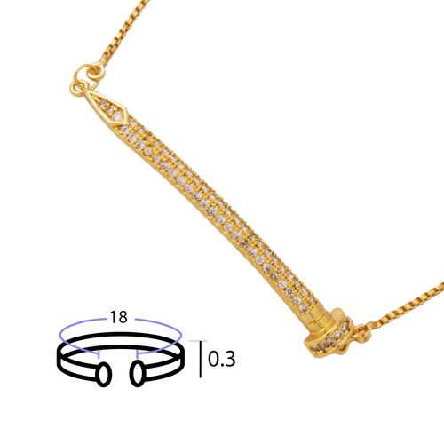 Pulso  Unlimited By OB Chapa De Oro 18K PRCULDRA04