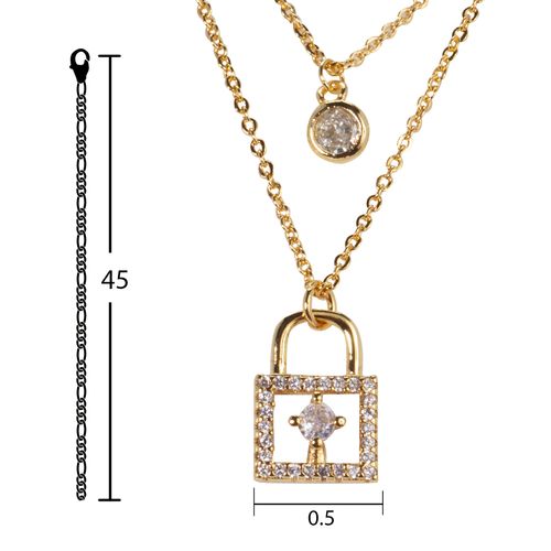 Collar Unlimited by ob chapa de oro 18k crculdra18