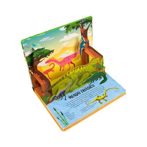 Libro infantil:Naturaleza en 3D Pop-up: Dinosaurios