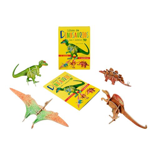 Libro infantil: 4 modelos 3D libro de dinosaurios