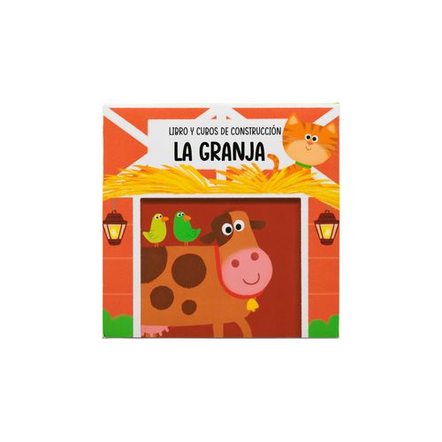 Libro infantil con cubos de construcción: La Granja