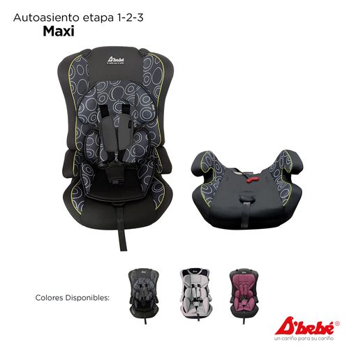 Autoasiento convertible a booster Dbebé maxi negro