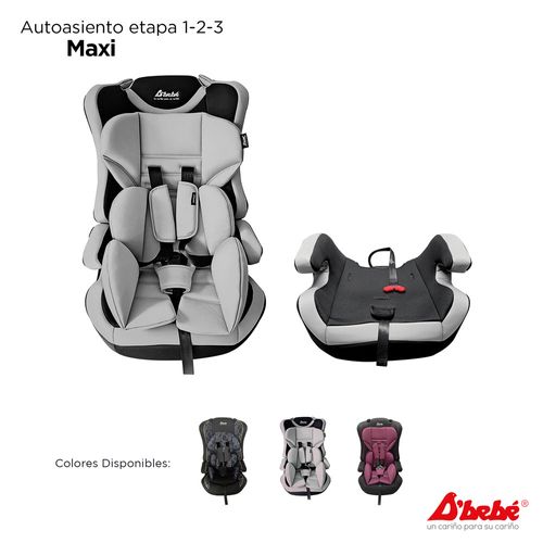 Autoasiento convertible a booster Dbebé maxi gris