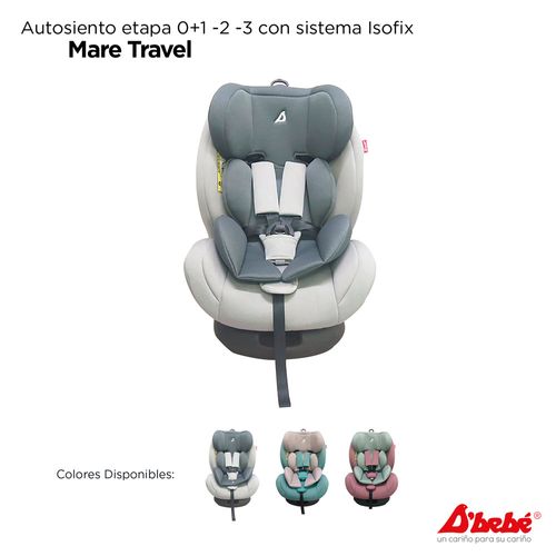 Autoasiento Mare Travel con Isofix Gris