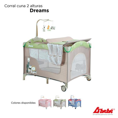 Corral cuna viajera Dbebé dreams beige