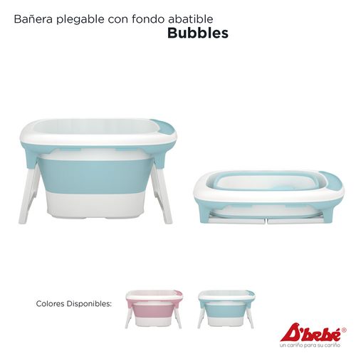 Bañera plegable Dbebé bubbles verde