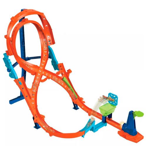 Pista de Juguete Circuito Vertical En 8 Hot Wheels Multicolor HMB15