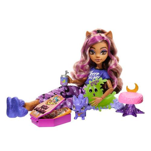 Muñeca Creepover Clawdeen Monster High Multicolor HKY67