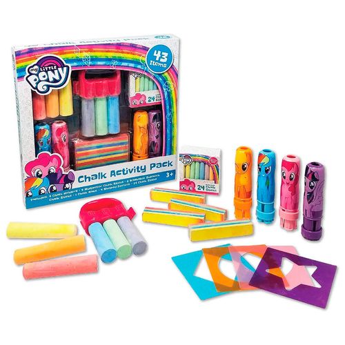 Juego De Actividades Crayones Tiza My Little Pony Multicolor 56219