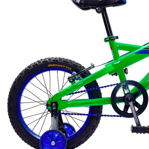 Bicicleta Infantil Niño R16 Benotto Verde Con Negro DIAVOLO