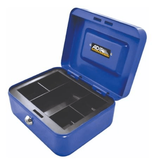 Caja para dinero metálica Adir azul 322