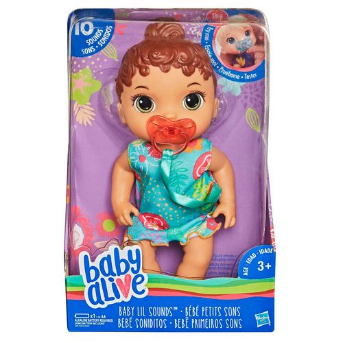 Muñeca Baby Alive Sounds Brn Hair Multicolor E3688